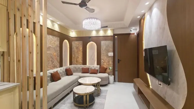 Living room, 3 BHK Apartment for Sale in Mohan Garden, West Delhi in Uttam Nagar, Delhi